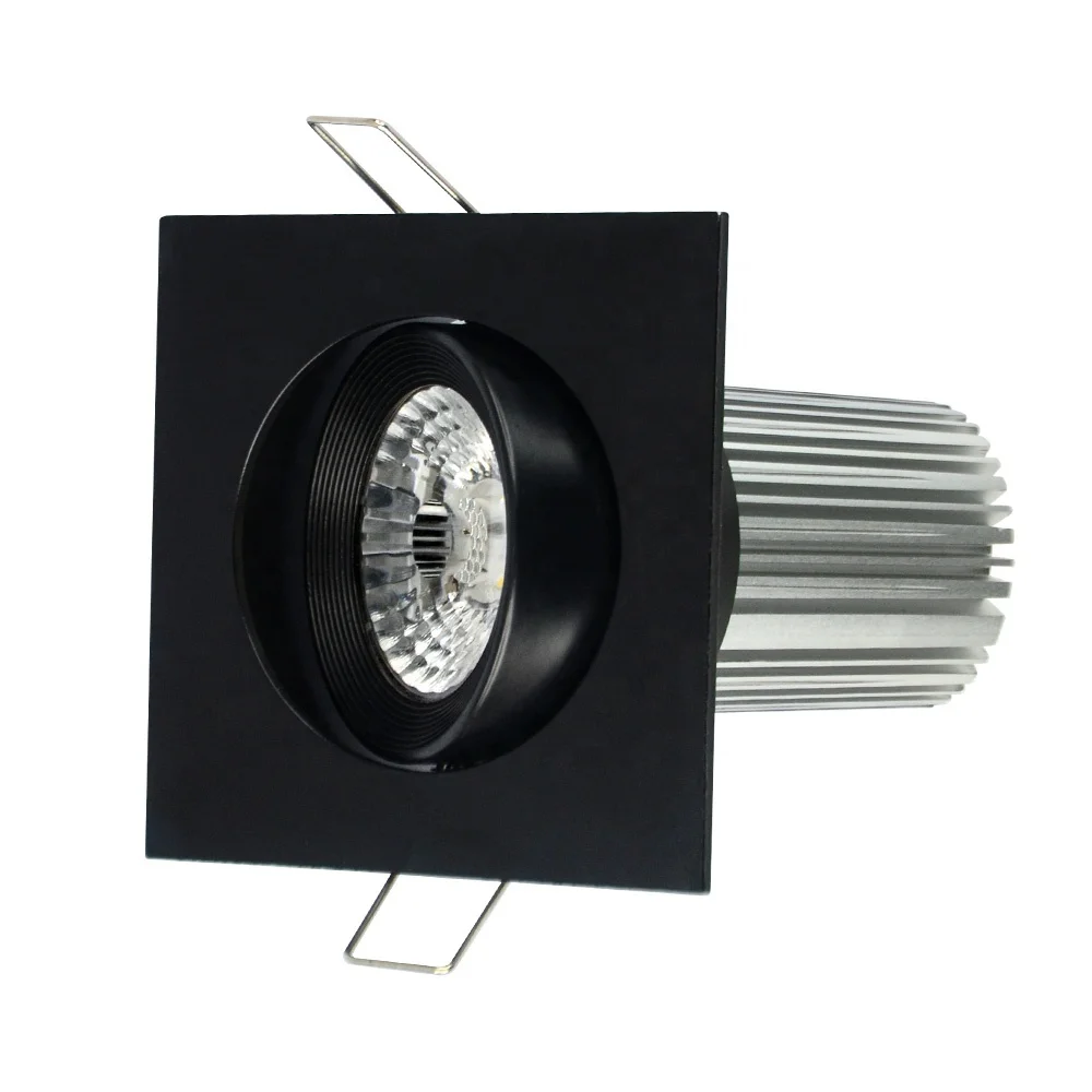 
10w Dimmable Led Downlight Cob Lights Downlight Led Recessed Crystal Spotlight 