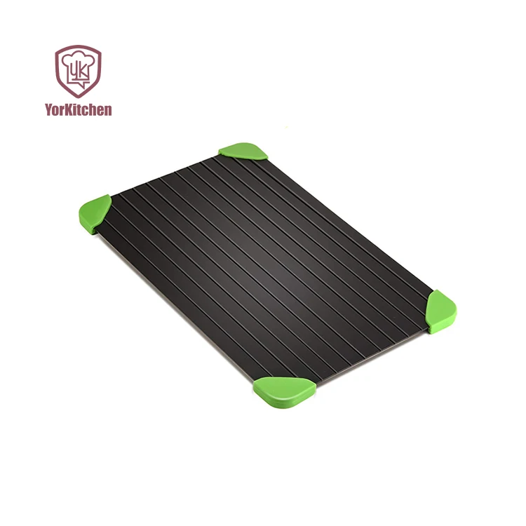 

Fast Meat Thaw Plate Fast Magical Defrosting Tray with Green Rubber