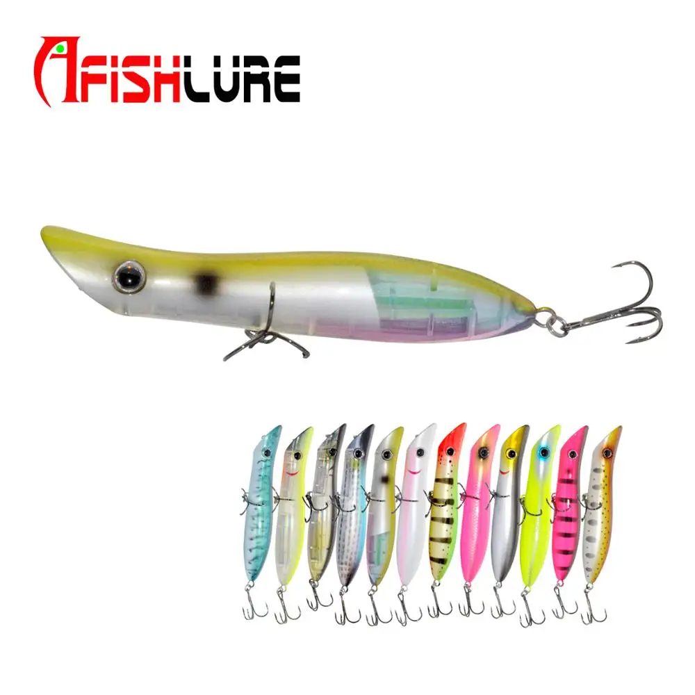 

Plastic Popper Hard Bait 110mm 38.6g Sinking Fishing Lures Hard Lure artificial bait fishing tackle