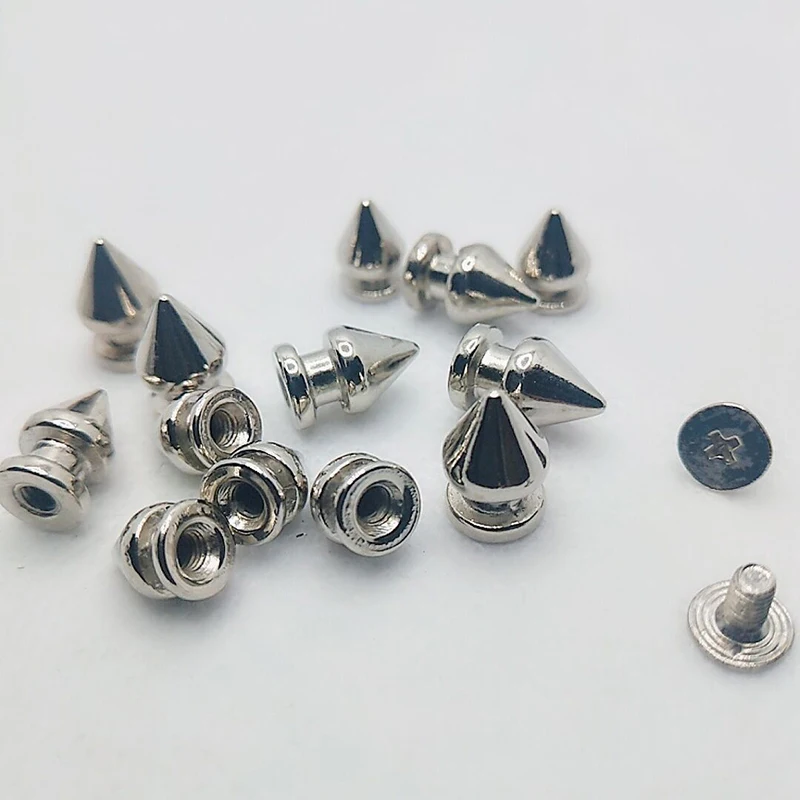 

High Quality Cone Studs and Spikes Screwback DIY Craft Cool Punk Garment Rivets