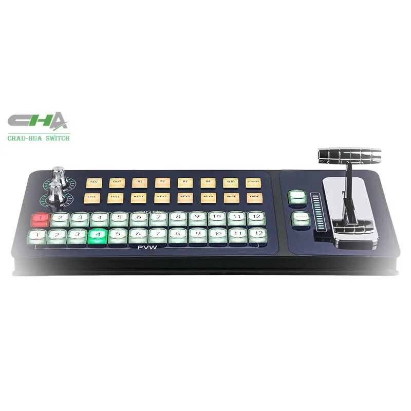 

CHA Recording and broadcasting control keyboard multi format video switcher mixer Vmix video switching keyboard, Customized