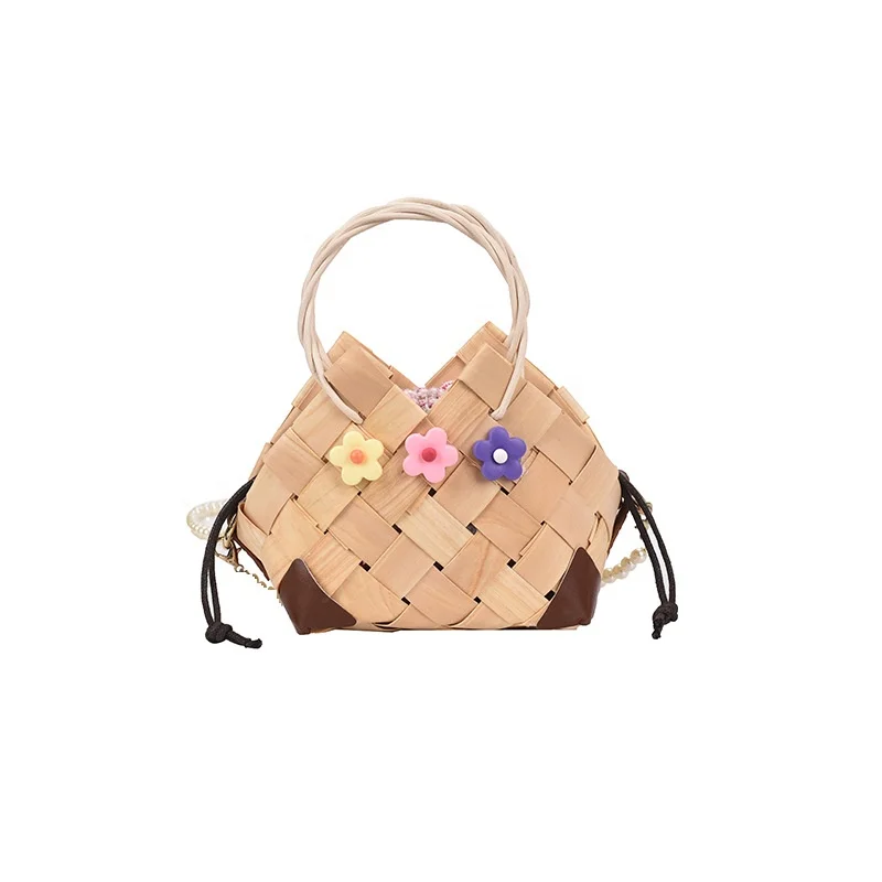 

Drop shipping Straw Fashion Women Bags String Opening Cross Chain Ladies Clutch Hand Bag Girl Rattan Woven Handbags