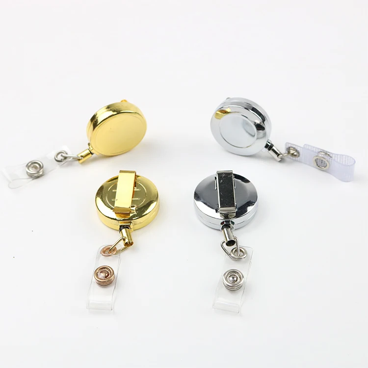
Heavy Duty Stainless Steel Metal Retractable Badge Reel Holder 