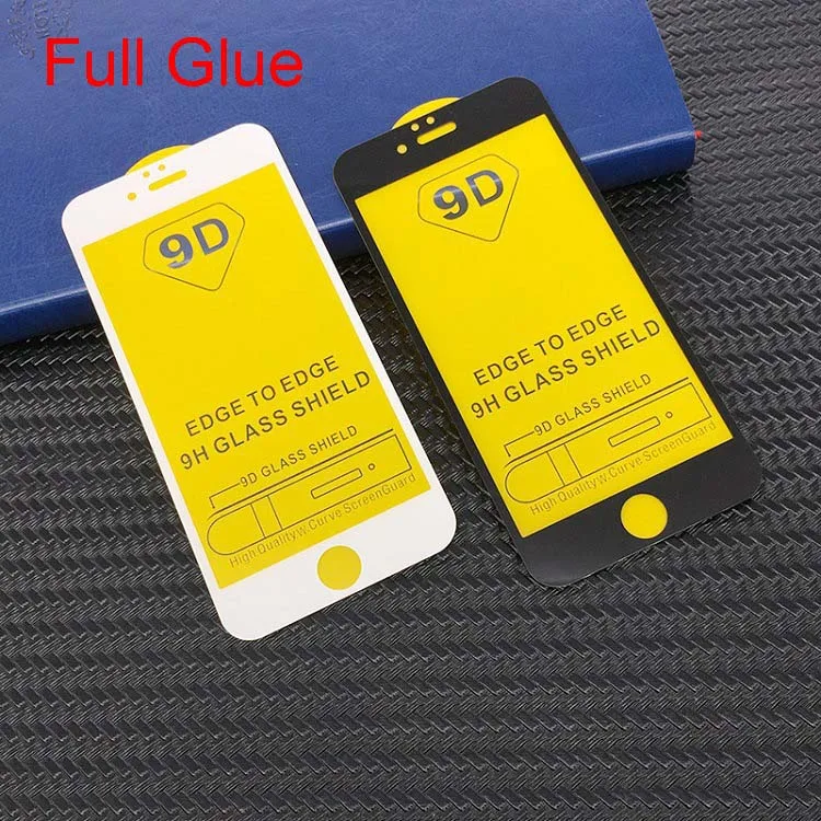 

Original really 9D 9H 0.33MM full glue edge to edge cell mobile phone tempered glass screen protector for iphone 7 plus 7plus