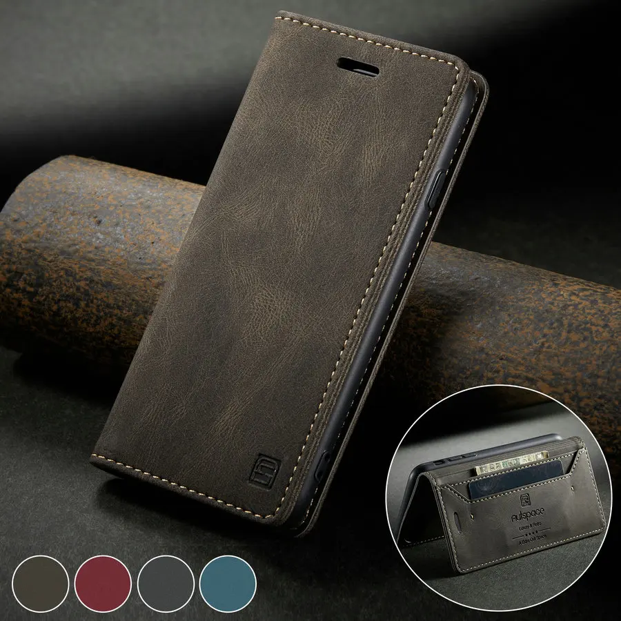 

New Arrival Wallet Leather Case for iPhone 7 Plus with Credit Card RFID Magnetic Leather Cover Card Case for iPhone 8 Plus Cover, Black,brown,red,blue