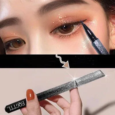 

Wholesale Sponge Brush Head Smooth Black Brown Liquid Pencil Cosmetics Tool lasting Waterproof Gel Stars Shine Eyeliner