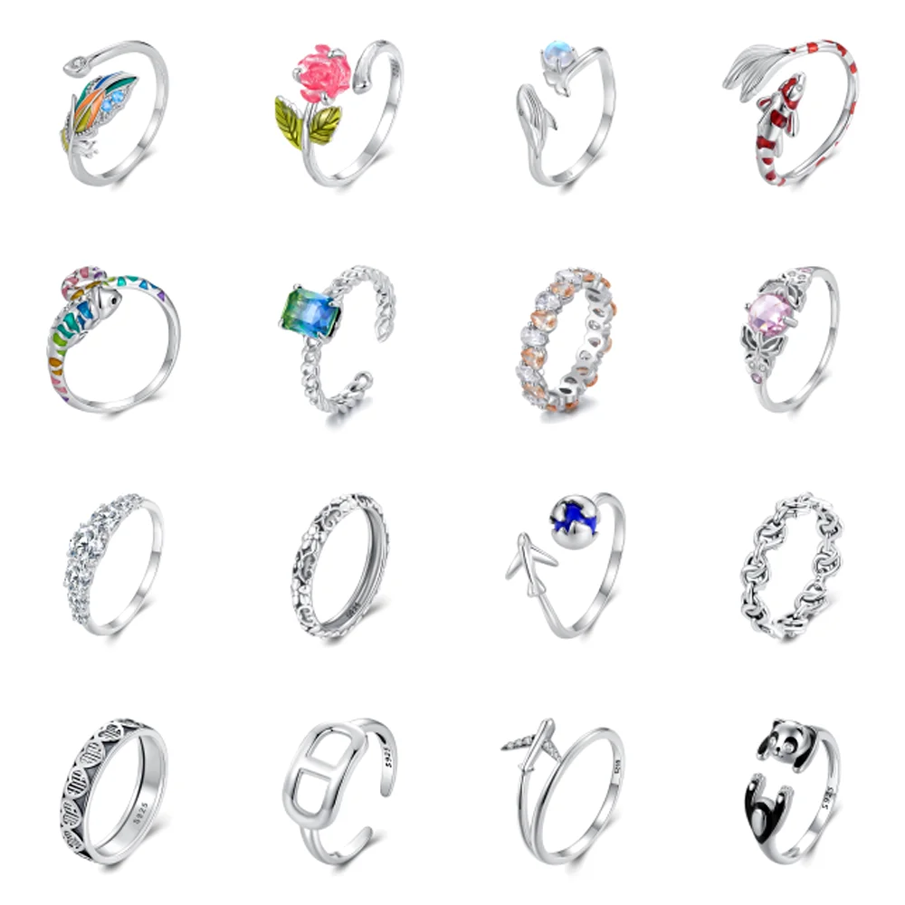 

925 Sterling Silver Rings Fashion Rings Cubic Zircon Rings