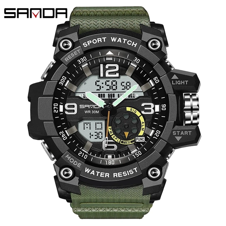 

SANDA Sport Watch Men Clock Male Digital Quartz Wrist Watches Men's Top Brand Luxury Digital-watch Relogio Masculino Saat 759