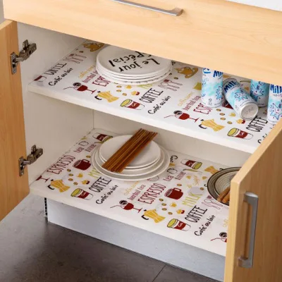

Can Be Cut Printing Cabinet Mat Household Drawer Anti-fouling Mat Oil-proof And Waterproof Thickened Shoe Cabinet Wardrobe Mat