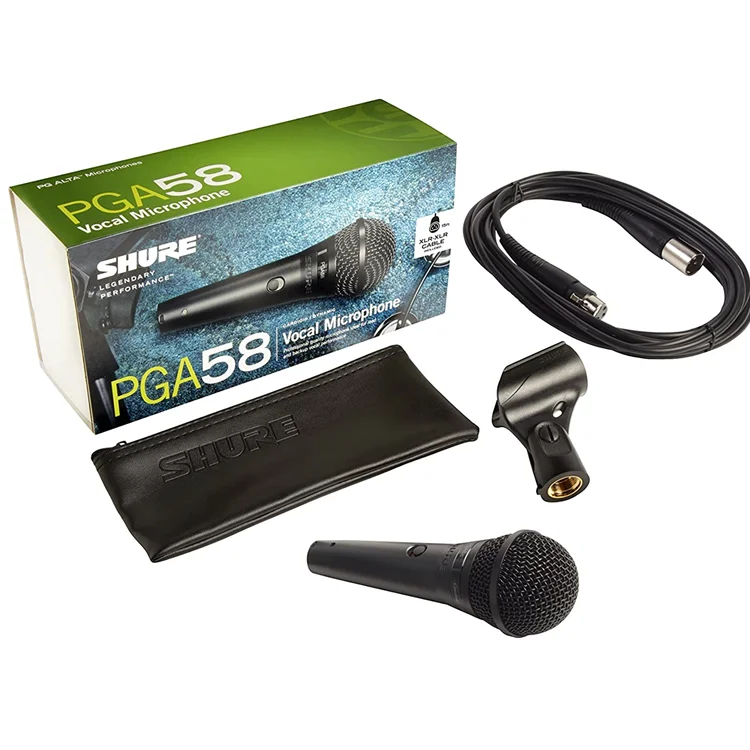 

Original Shure PGA58-XLR Wired Cardioid Dynamic Vocal Dynamic Microphone Handheld Microphone