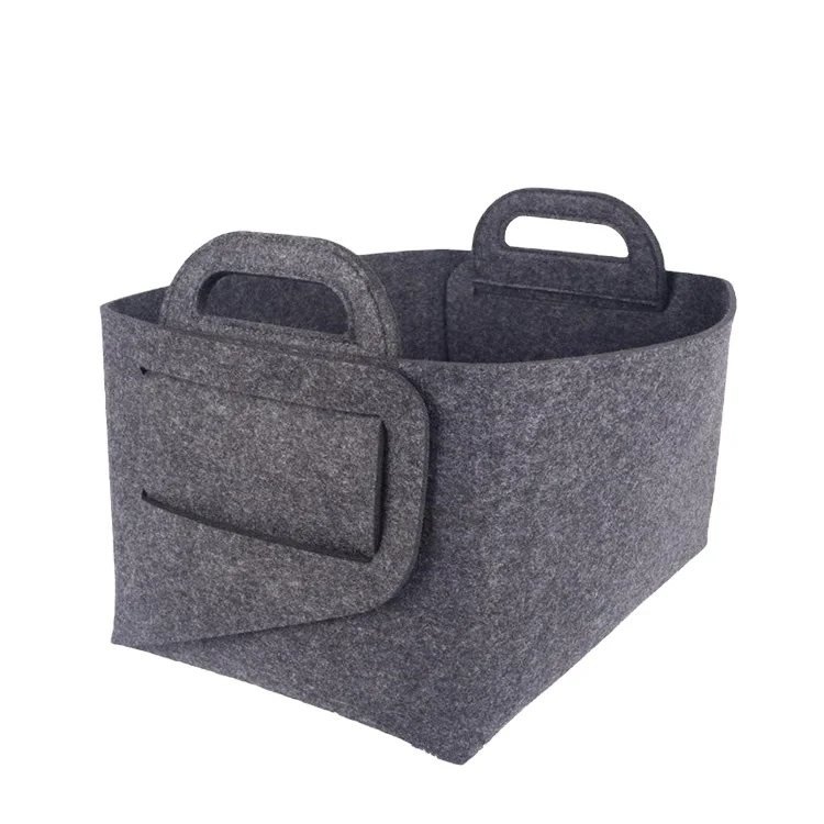 

Cheap wholesale color custom foldable home storage felt basket