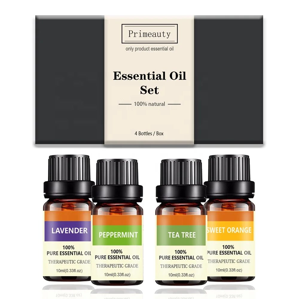 

Wholesale 100% Pure Therapeutic Grade Essential Oil Set 10ml Private Label Organic Eucalyptus Tea Tree Lavender Essential Oil