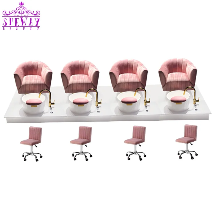 

wholesale Durable luxury nail supply manicure and pedicure chair no plumbing, Optional