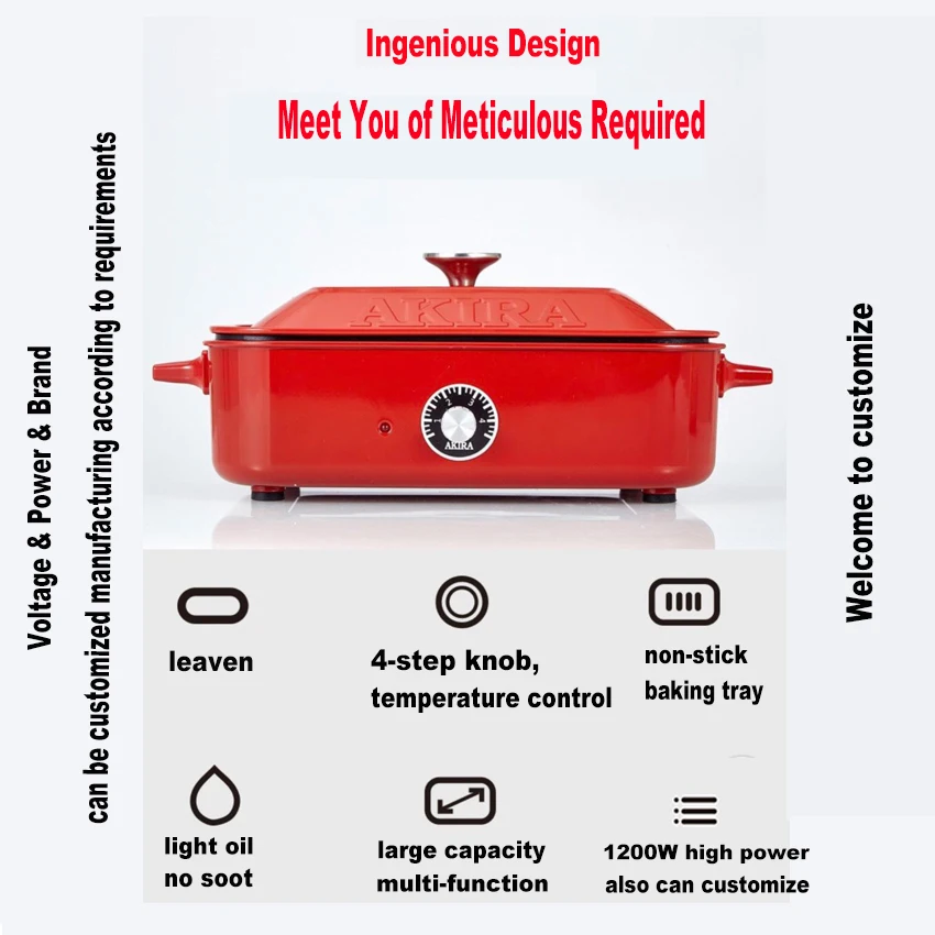 
Customized new design best selling die cast aluminum combination grill pan 