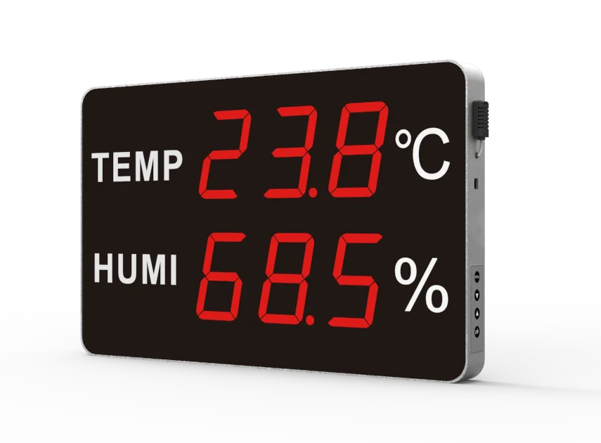 Large Led Display Long Visual Distancethermometer Hygrometer For The