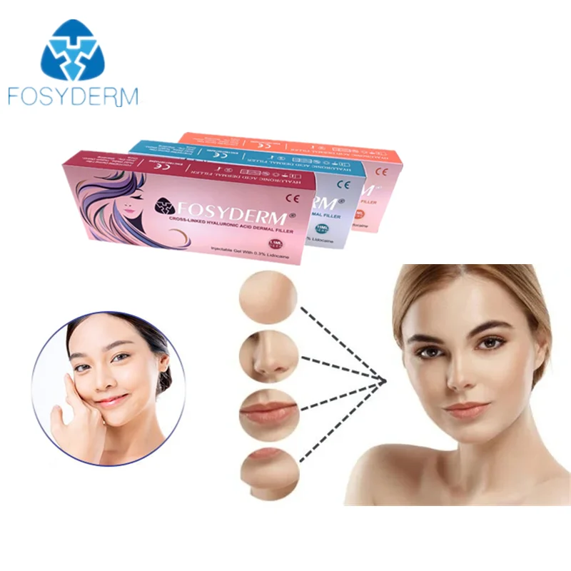 

Cross Linked Hyaluronic Acid Gel 1ml lip filler Hyaluronic Acid Dermal Filler