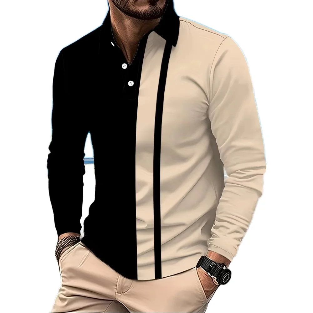 Long Sleeve Knitted Polo Shirt