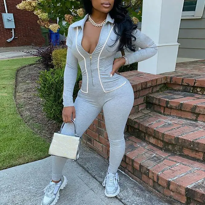 

S1680D Fall Fashion Rompers women long sleeve jumpsuits