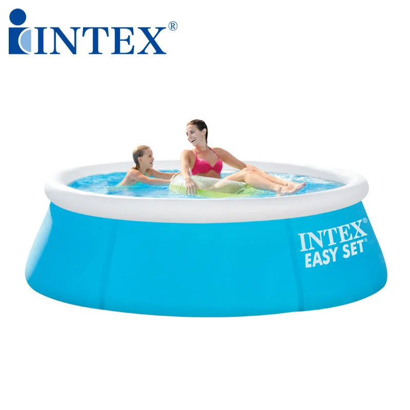 

Original Intex 28108 8-Foot Dish-Shaped Inflatable Outdoor Swimming Pool Set