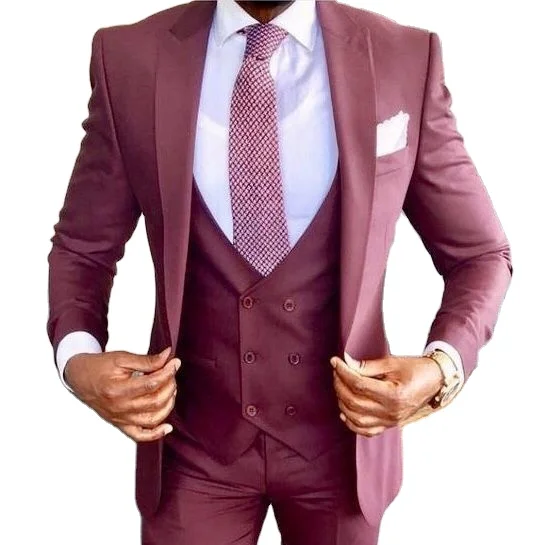 

Classic Men Suits Groom Tuxedo Suit Wedding Business Suits Men 3PCS(Jacket+Pants+Vest)