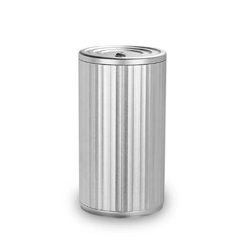 

Metal Light Luxury Simple Fashionable Rotation Design Car Ashtray, Sliver/black