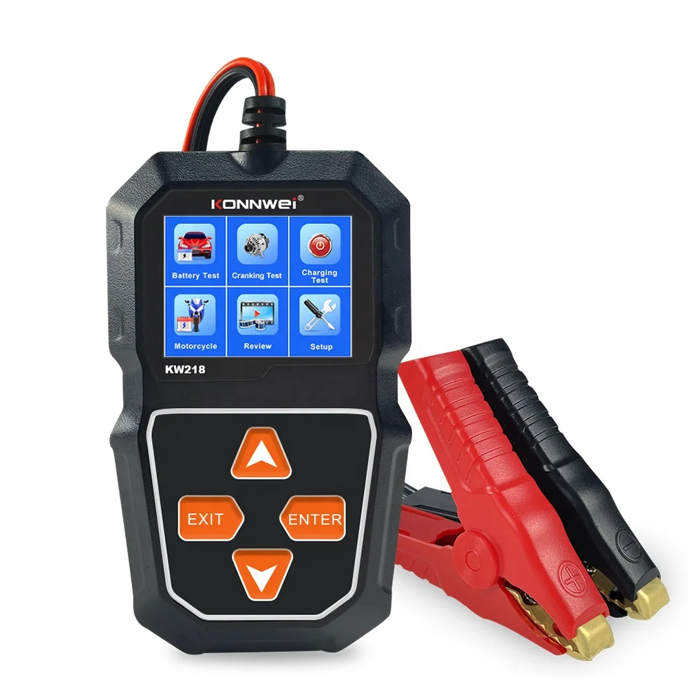 

Vehicle Battery Tester KONNWEI KW218 6V 12V Car Battery Tester Automobile Battery Voltage Tester