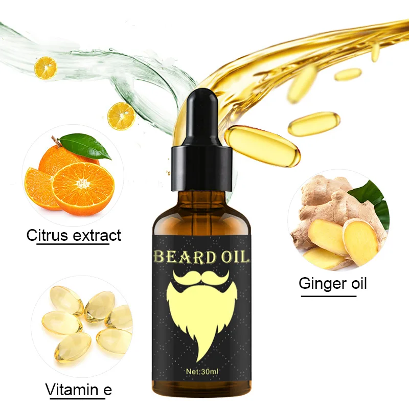 

Private Label OEM Custom Beard Oil Smoothing Vitamins Men Beard Growth Oil