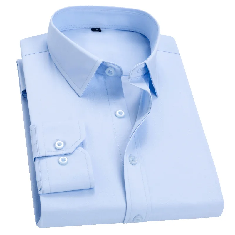 

2020 Spring Men Business Shirt Oversized High Quality Men Dress Shirts, White,light blue,navy blue,pink,dark red