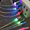 New Design 1M/2M/3M/Customized Micro USB 8 Pin Data Cable With LED Light For iPhone Mobile Phone