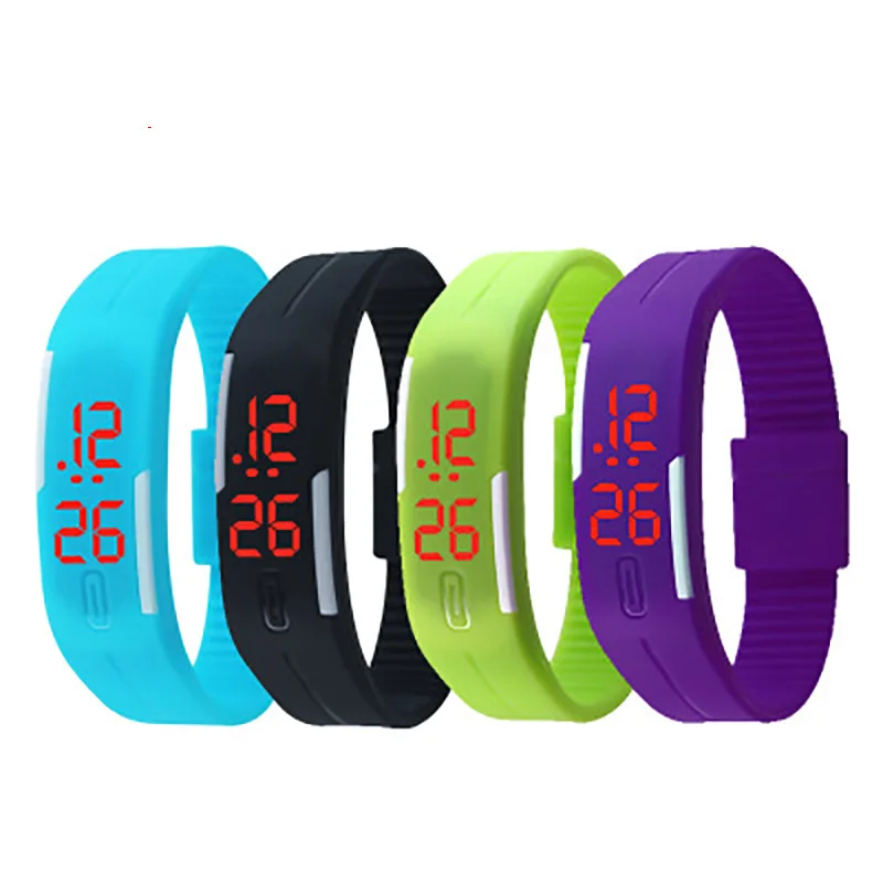 

Fashion Men Led Digital Watch Women Casual Yoga Silicone Sports Wristwatch Children Kids Watches Outdoor Bracelet Watches Clock