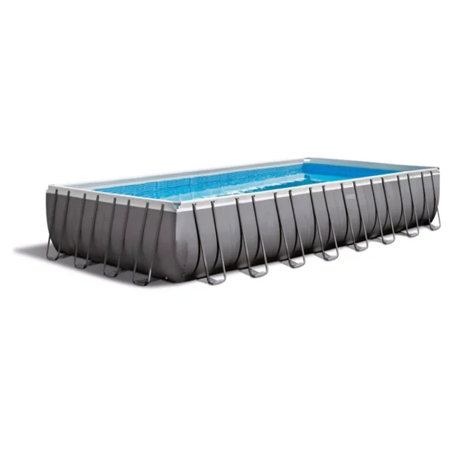 

INTEX 26374 Ultra outdoor metal steel frame rectangular big swimming pool, Picture