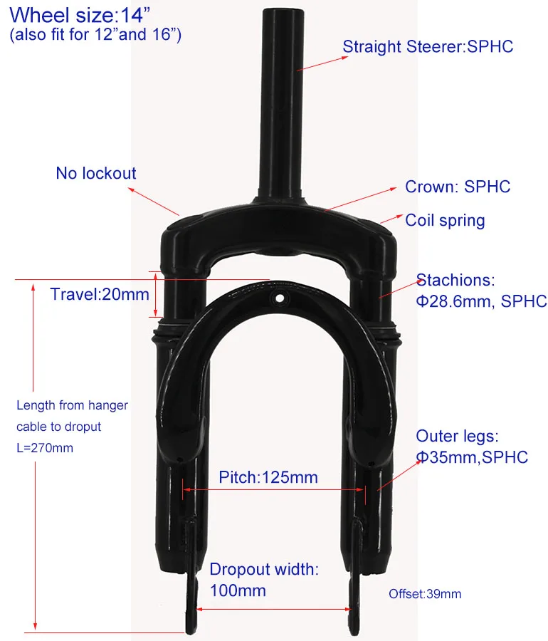 steel suspension fork