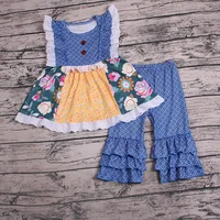 

spring girl flutter sleeve tunic and pants children clothes girl boutique outfit boutique children spring outfit toddler clothes