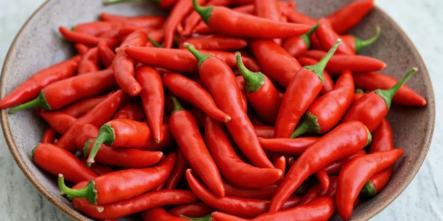 Visual heat scale showing paprika types from mild to hot