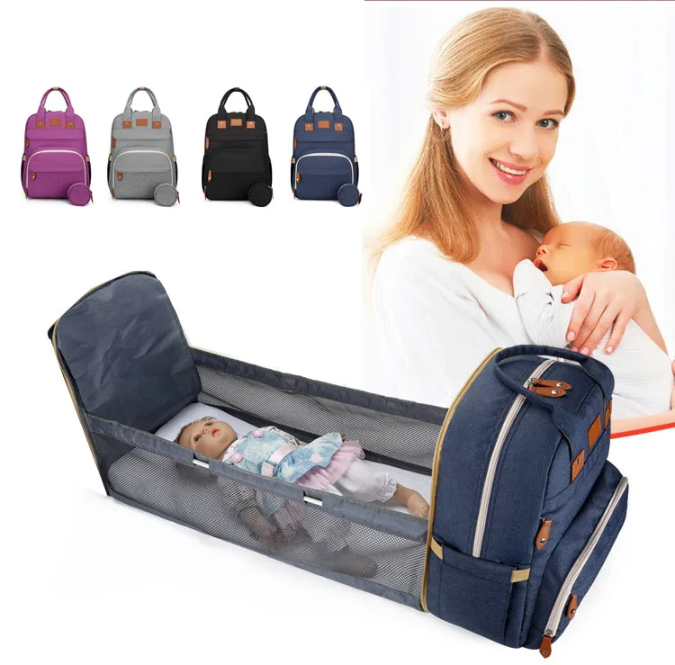 

LYMECH New Large Baby Sleep Fold Bed Bag Custom Organizer Designer New Nappy Tote Stroller Mommy Mummy Diaper Bag Backpack Set