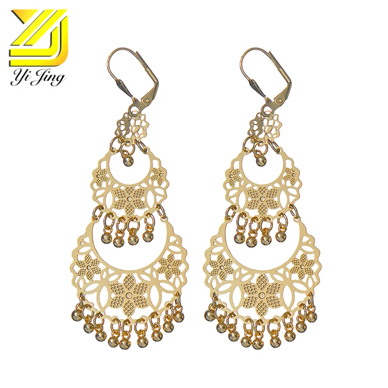 

18k golden Plated Fashion Wholesale Jewelry Religious dropping earrings