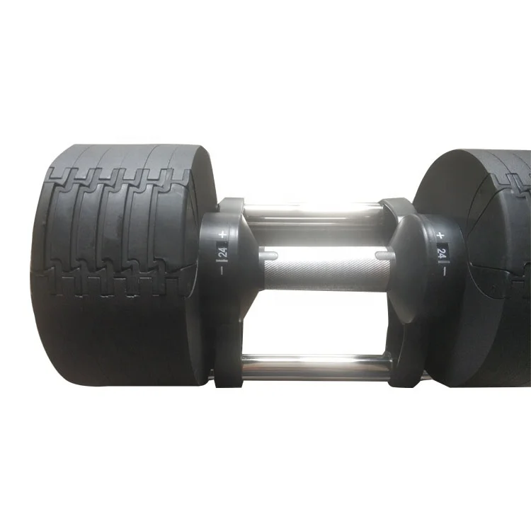 

Wholesale Dropshipping Fitness Equipment 24KG Adjustable Gym Dumbbells Set, Black