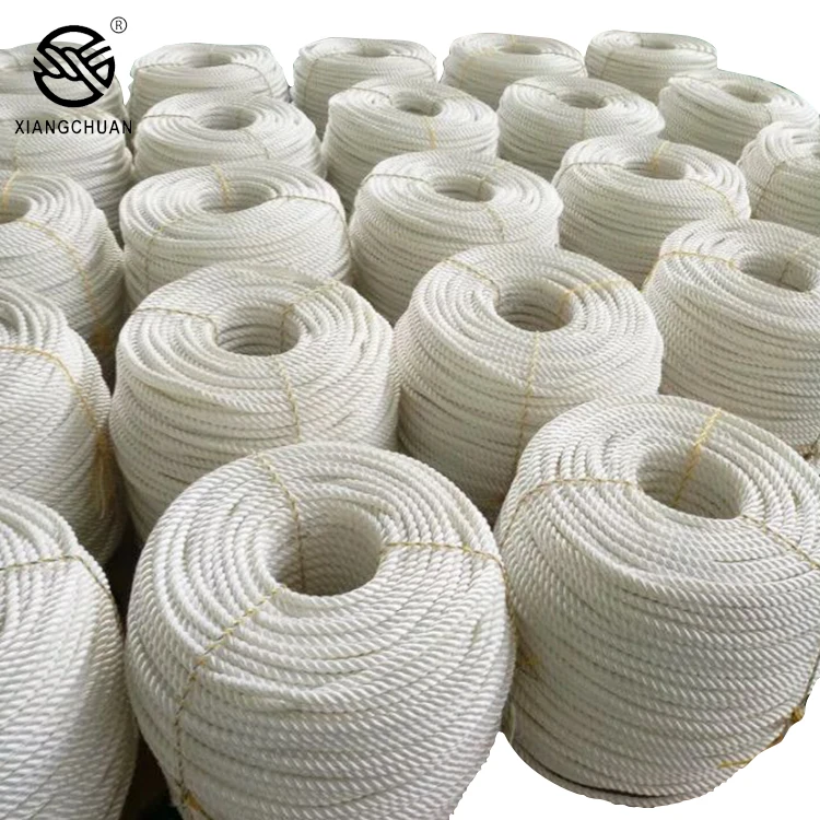 

Low price of polypropylene mooring rope 3 stand polyester rope, Any