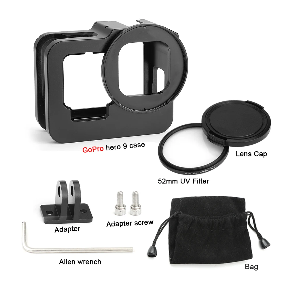 Gopro Hero 9 Black Protective Housing Case Protector Rugged Cage Lightweight Thickened Model Protective Frame Accessories