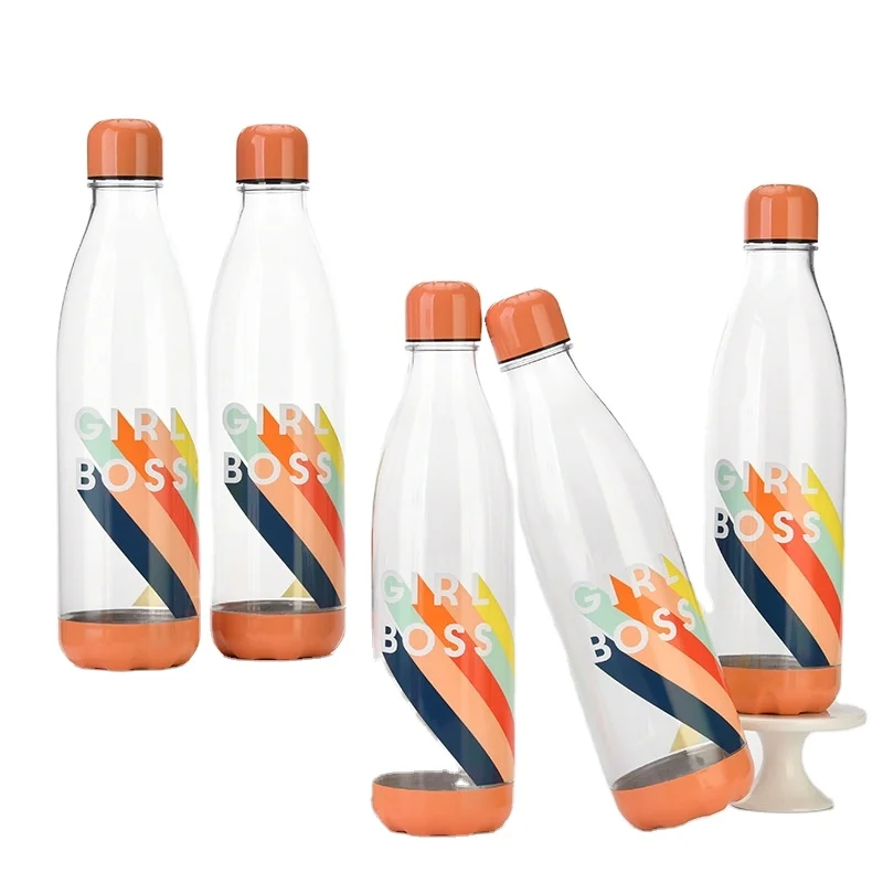 

Custom BPA-free eco friendly 1000ml large capacity plastic sport drinking water bottle motivational gym bottle