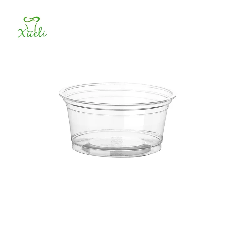 

High quality plastic take out PET Cups 6oz Crystal Disposable Plastic Party Cups with Dome and flat lids, Customized color