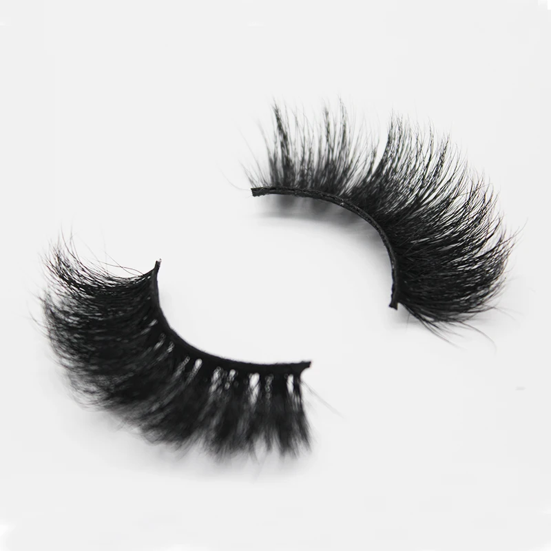 

Wholesale mink eyelashes 25mm premium 3D mink eyelashes, Black