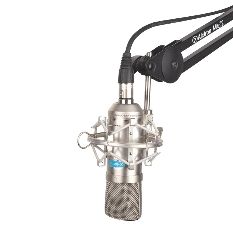 

Wholesale Alctron condenser mic with shock mount set studio recording microphone for YouTube live broadcast singing record