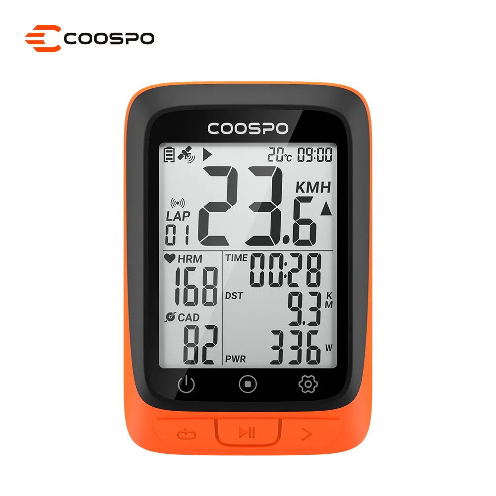 

COOSPO BC107 Bluetooth and ANT+ GPS Bike Computer for Cycling