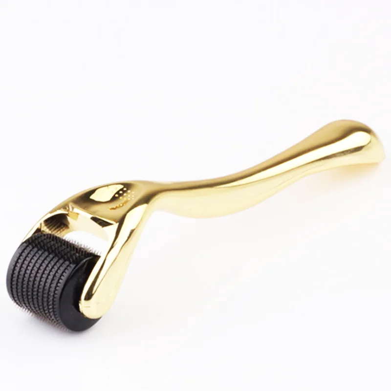 

Luxury 0.25mm Gold Custom Facial Skin Beauty 540 Titanium Microneedle Roller