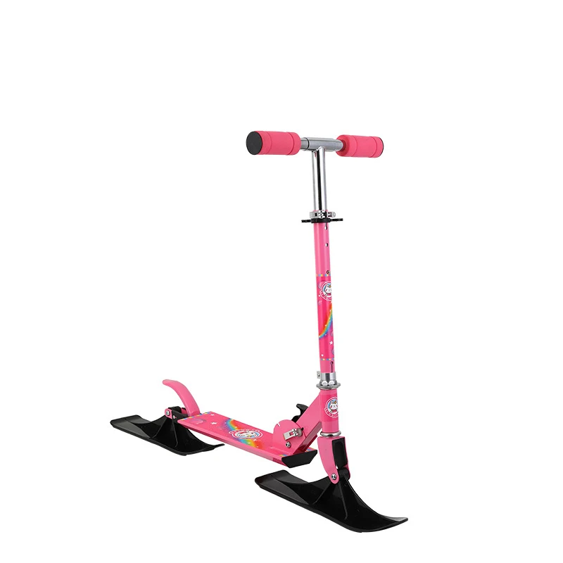 

125 wheel ski two-in-one children's snow scooter
