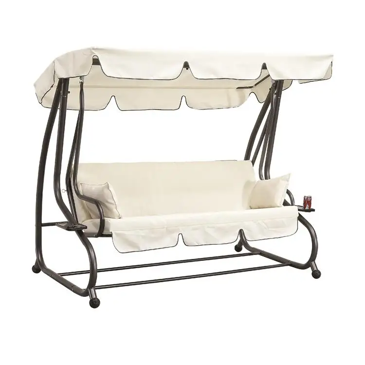 
2persom seaters patio double white folding chair for adults indoor gazebo patio swing 