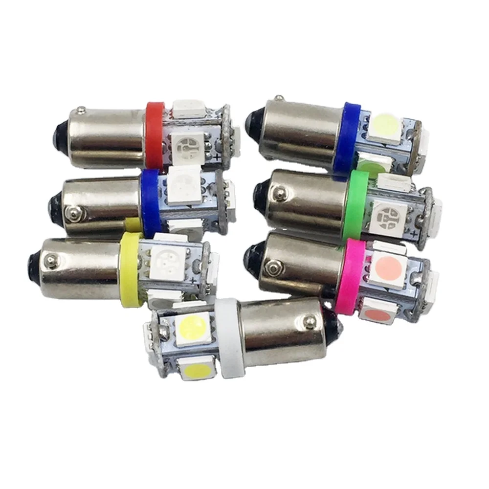 

T11 BA9S Canbus Error Free 5050 SMD 5 LED 5SMD Car Light Bulbs Turn Signal LED 12V 24VTail lights T4W 3886X H6W 363 Dome Lamp