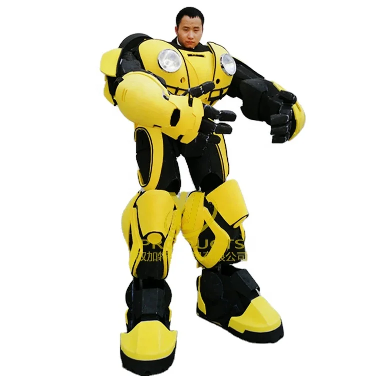 

Life Size Realistic Reactive Business Promotion Customized Robot bumblebees Costume robot suits cosplay adult