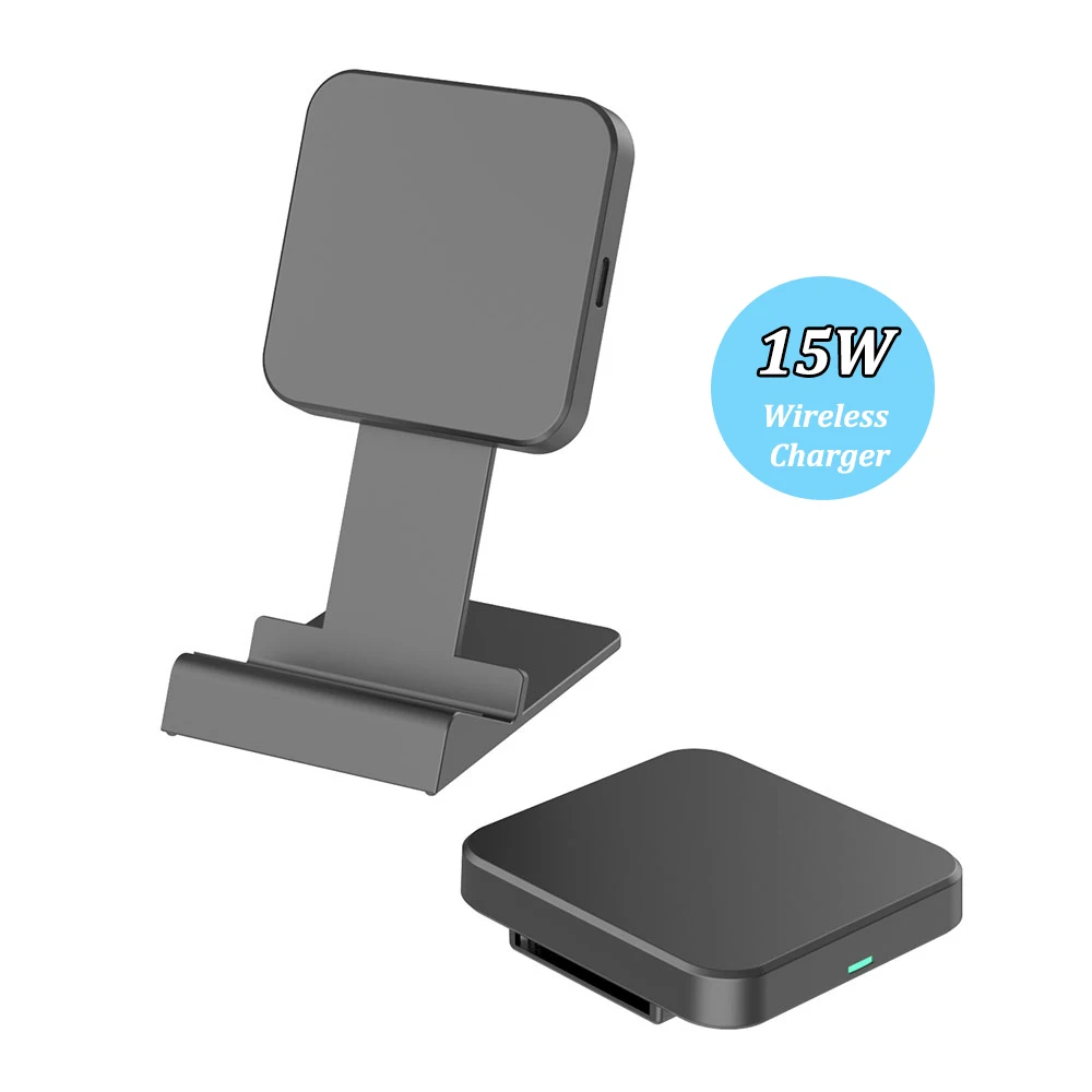 

Free Shipping 1 Sample OK Folding Portable Wirelss Charger 15W Wireless Fast Charger Stand For Samsung